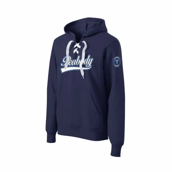 Unisex Lace Up Pullover Hooded Sweatshirt - Customizable