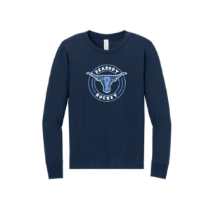 Youth BELLA CANVAS Jersey Long Sleeve Tee (Navy)