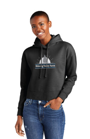 Cropped Fleece Hoodie